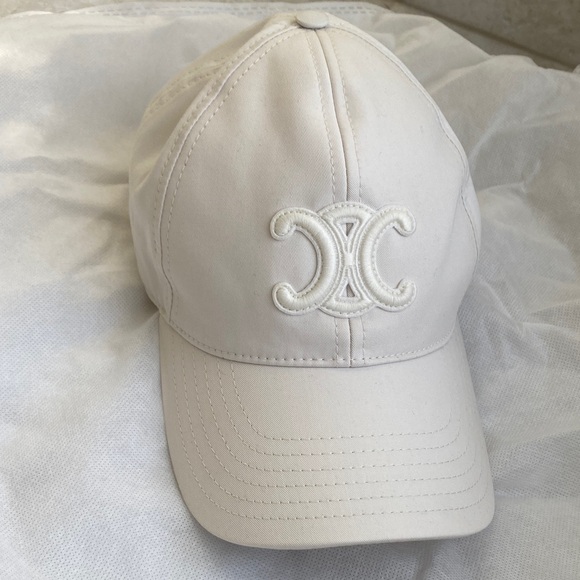 Celine Cream Logo Cap - Picture 1 of 3